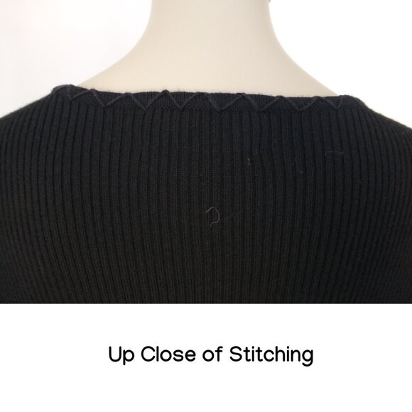 Carole Little Wool-Blend, Zebra Animal Print, Long Sleeve Top - Picture 6 of 11